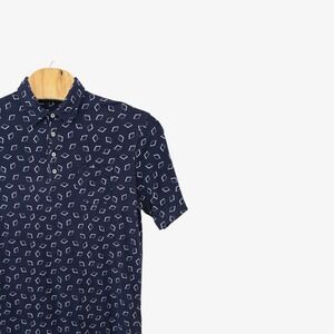 Polo‎ Golf Ralph Lauren Mens Diamond Print Short Sleeve Golf Polo Shirt Large